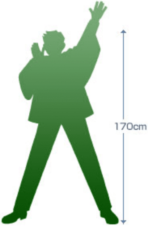 ジャンボのぼり旗 サイズ詳細